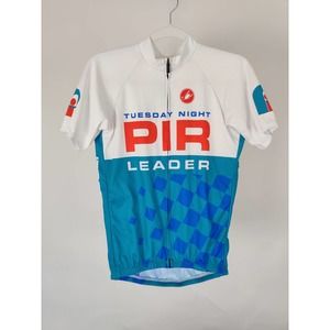 (V) Castelli Men cycling jersey Tuesday Night PIR Leader sz L USA made